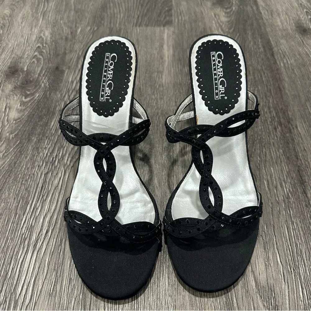 Covergirl Collection NWOT Stacy Shoes Black Heels Size 8 1/2